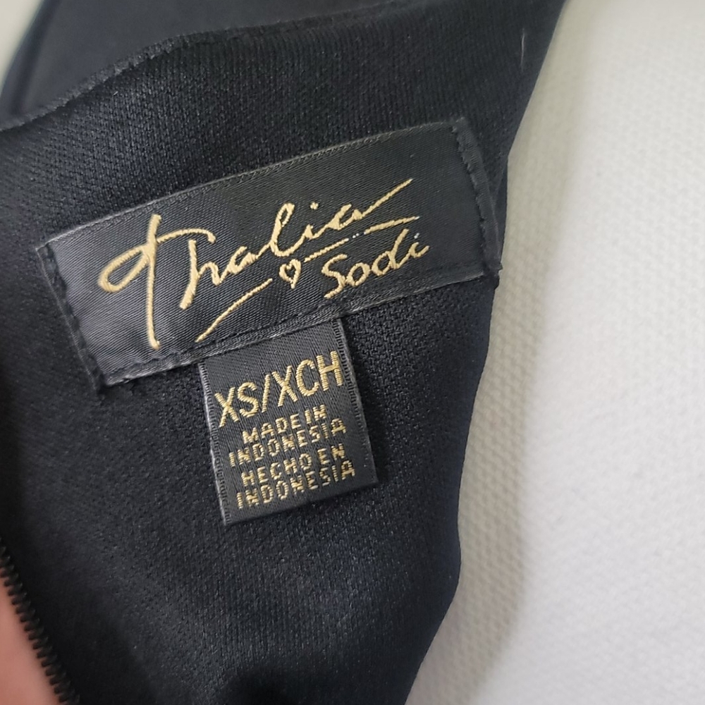 Thalia Sodi Black Wrap Dress Size XS - Picture 8 of 11
